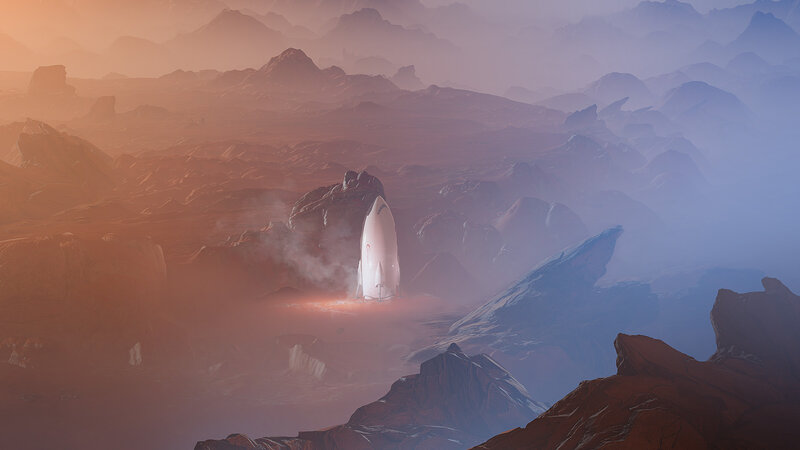 Rocket Launching on Alien Planet