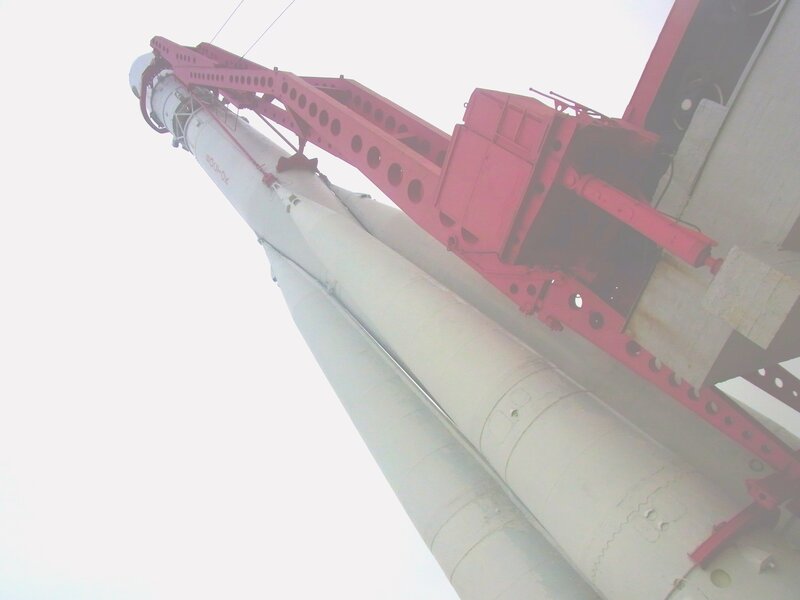 rocket on launch pad