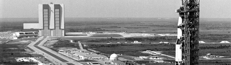 Rocket on Launch Pad — Black