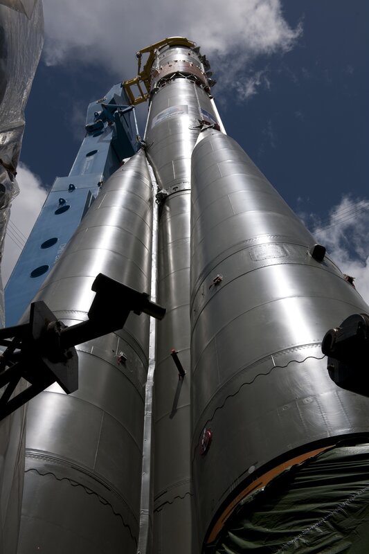 Rocket on Launch Pad — Silver
