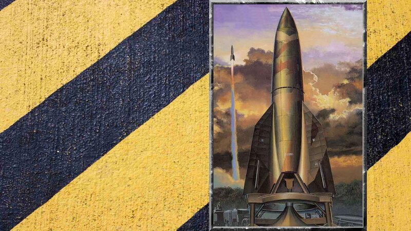 Rocket on Launch Pad — Yellow