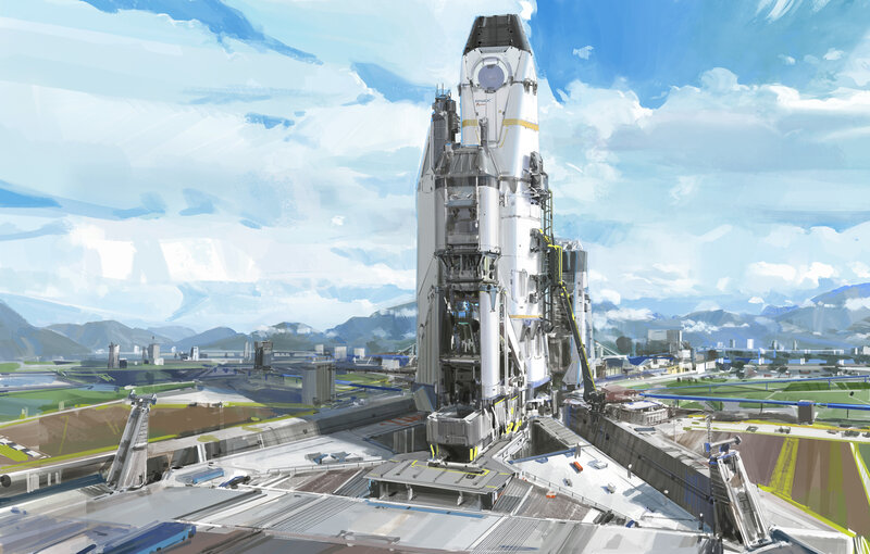 Rocket on Launchpad