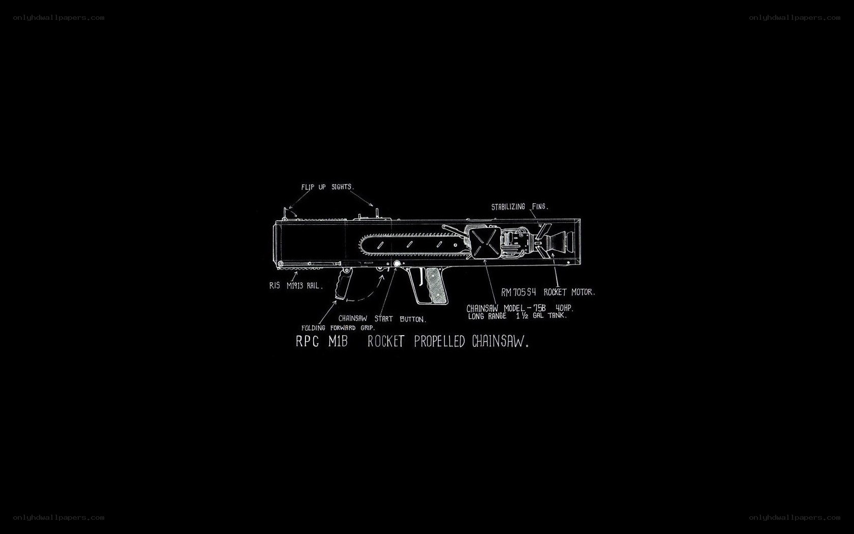 Rocket Propelled Chainsaw Design