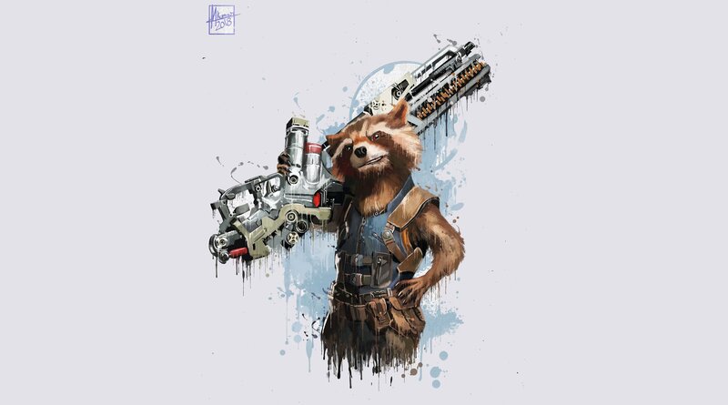 Rocket Raccoon with Gun