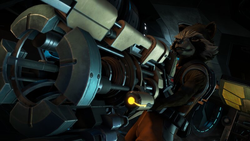 Rocket Raccoon with Weapon — Brown