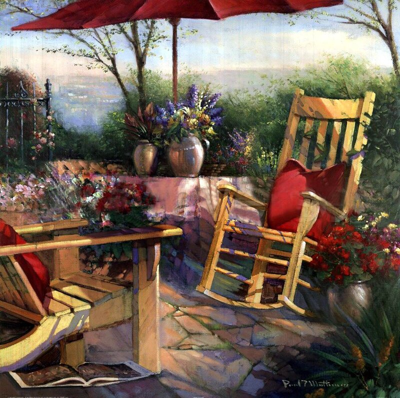 Rocking Chairs on Patio