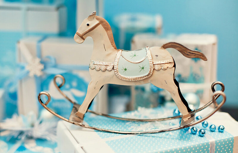 Rocking Horse Toy — Blue