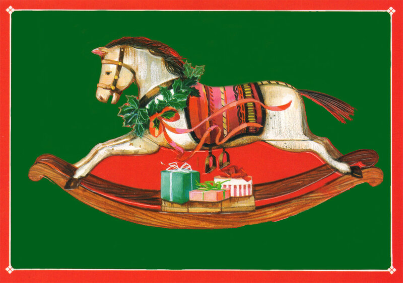 Rocking Horse with Gifts