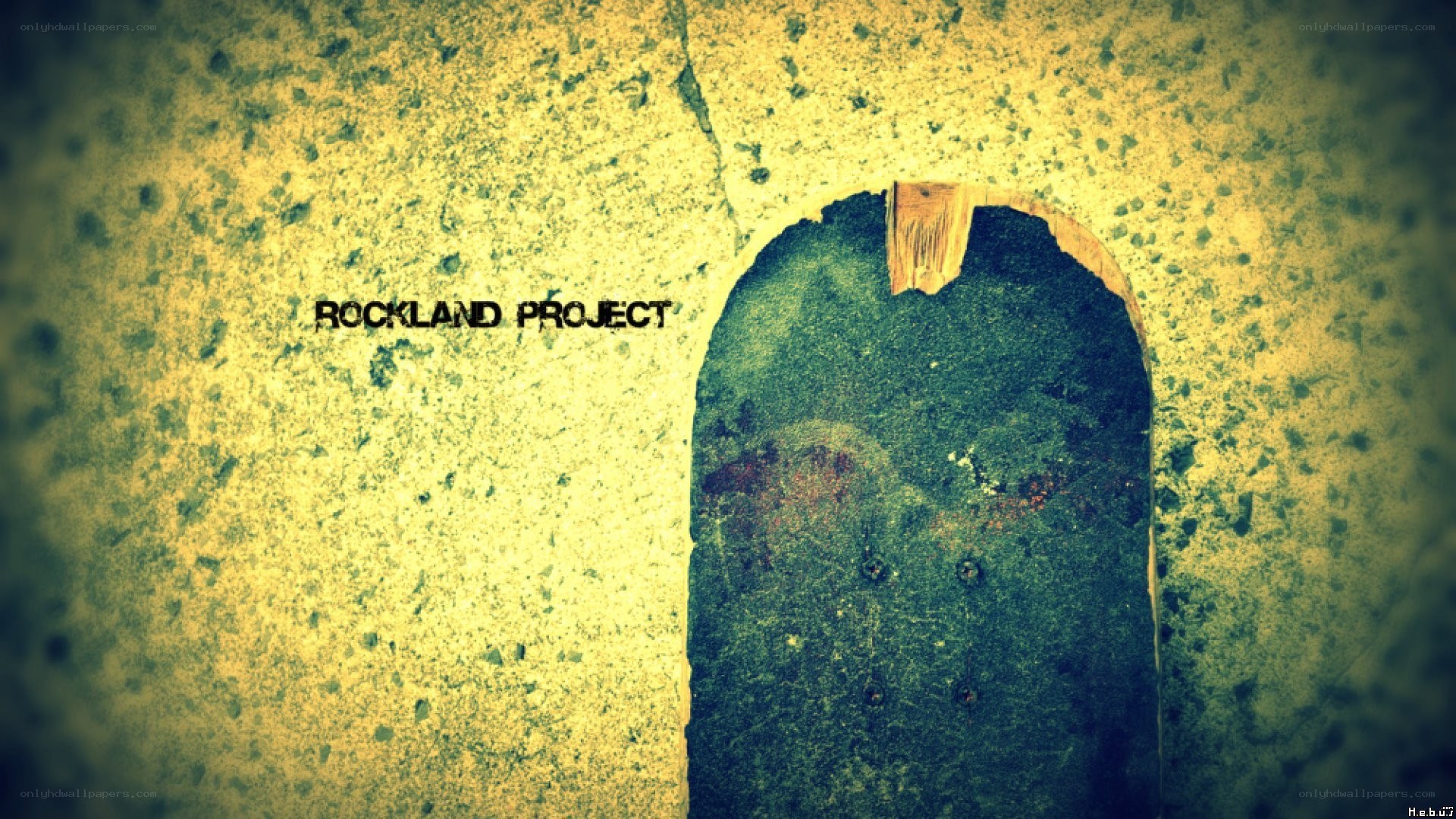 Rockland Project logo on concrete