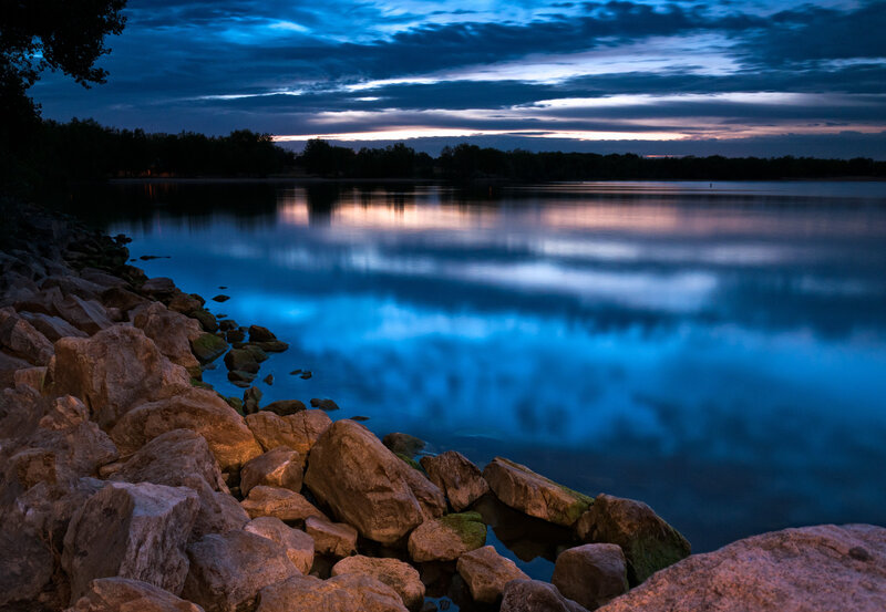 Rocks Along Lake Shore