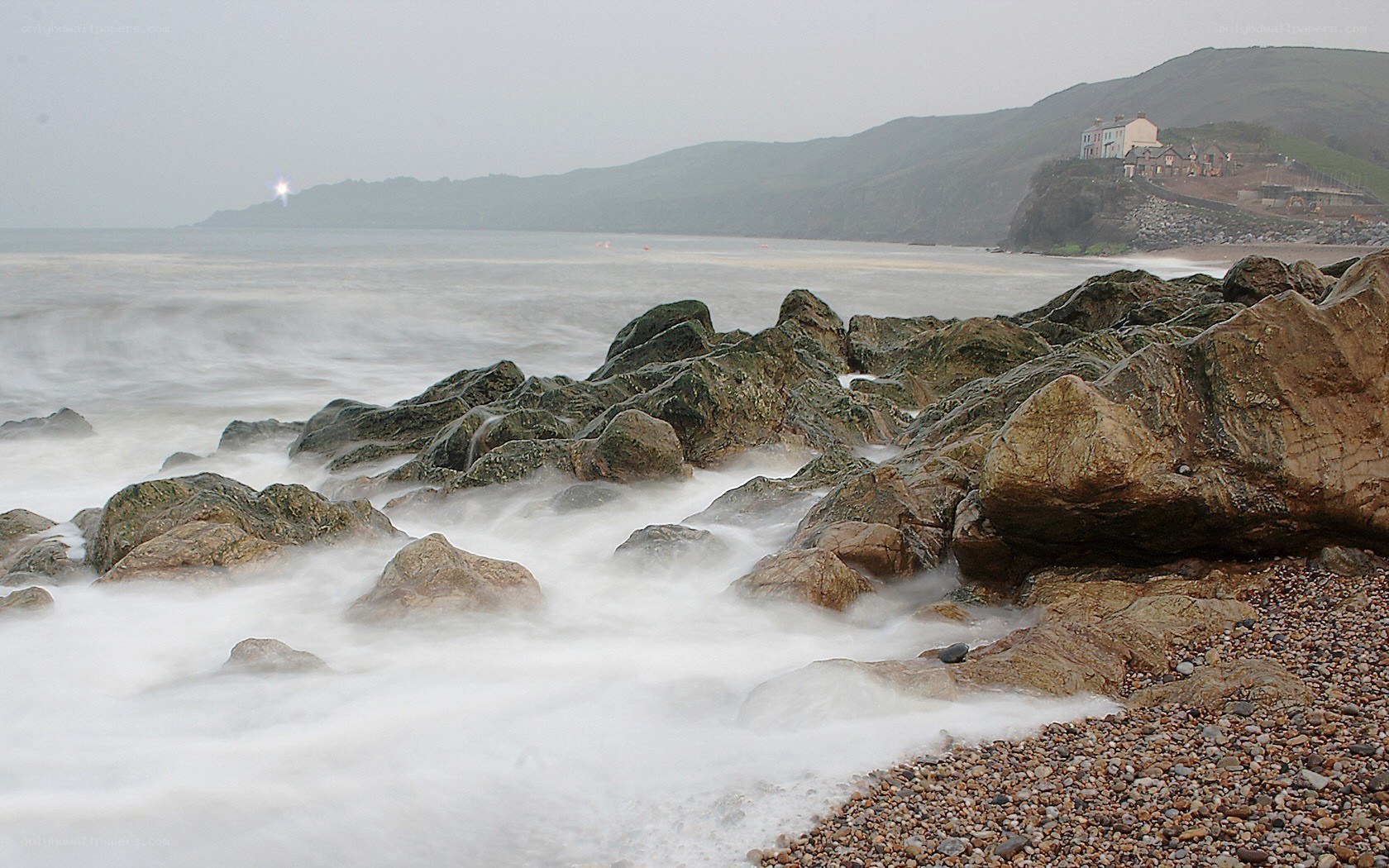Rocks and waves at the coast