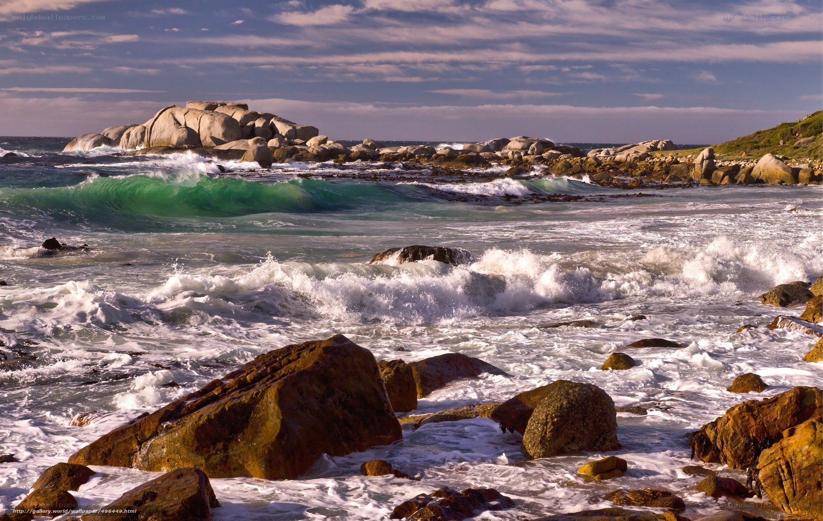Rocks and waves at the coast