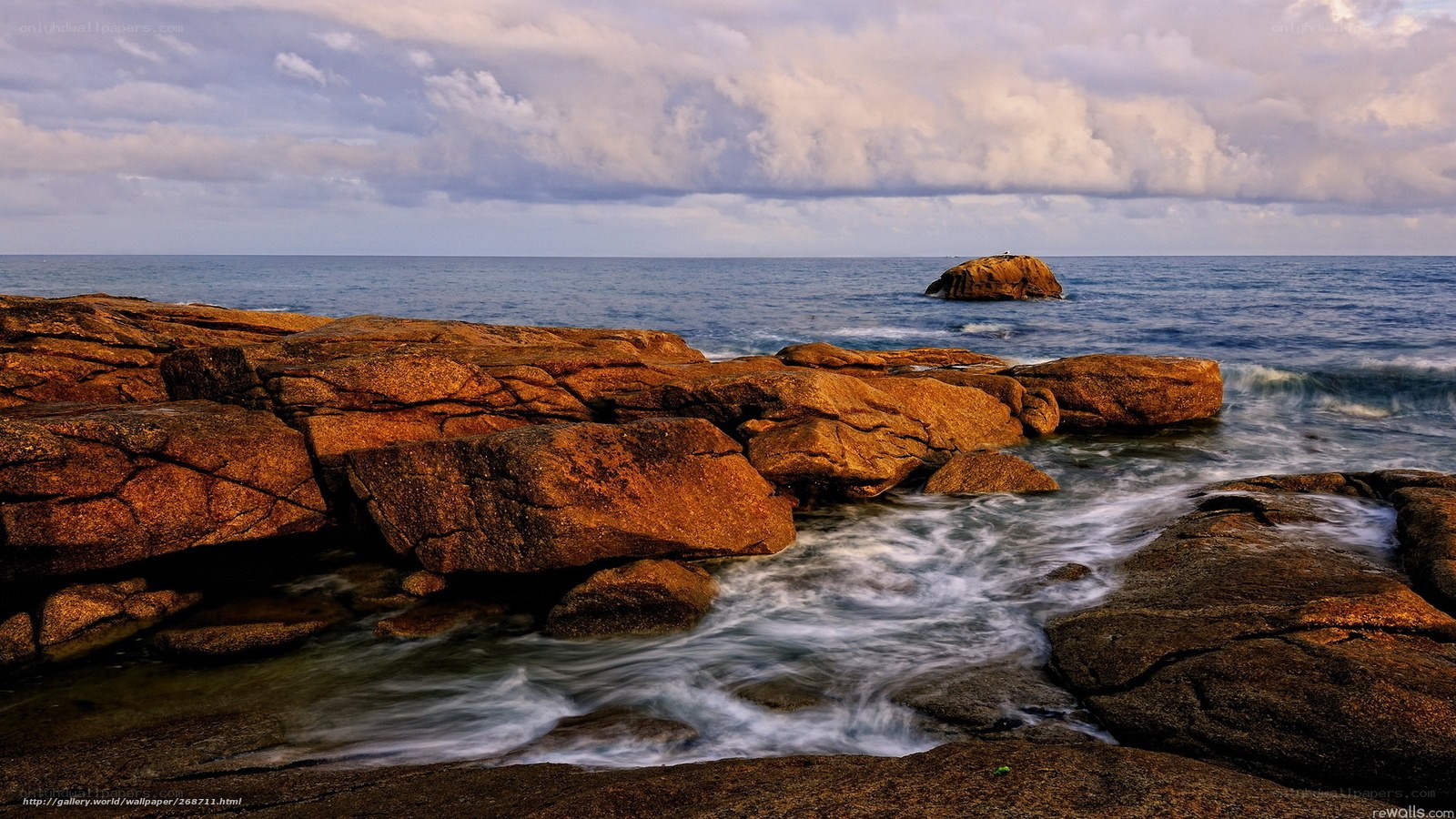 Rocks and waves at the coast
