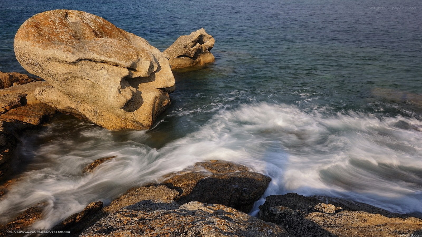 Rocks and waves at the shore