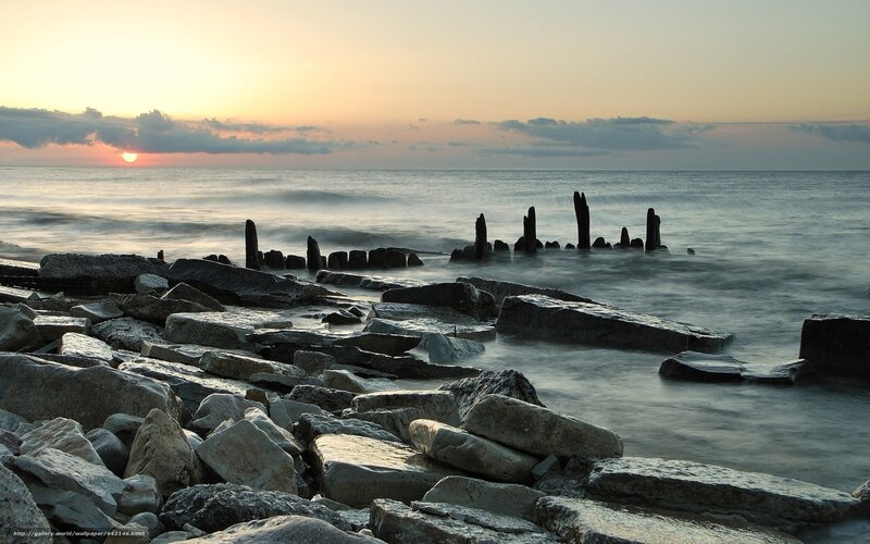 Rocks and Wooden Posts
