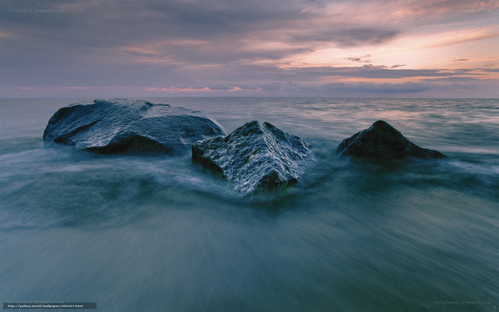 rocks at sunset by the sea