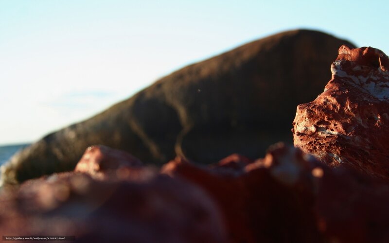 Rocks at sunset