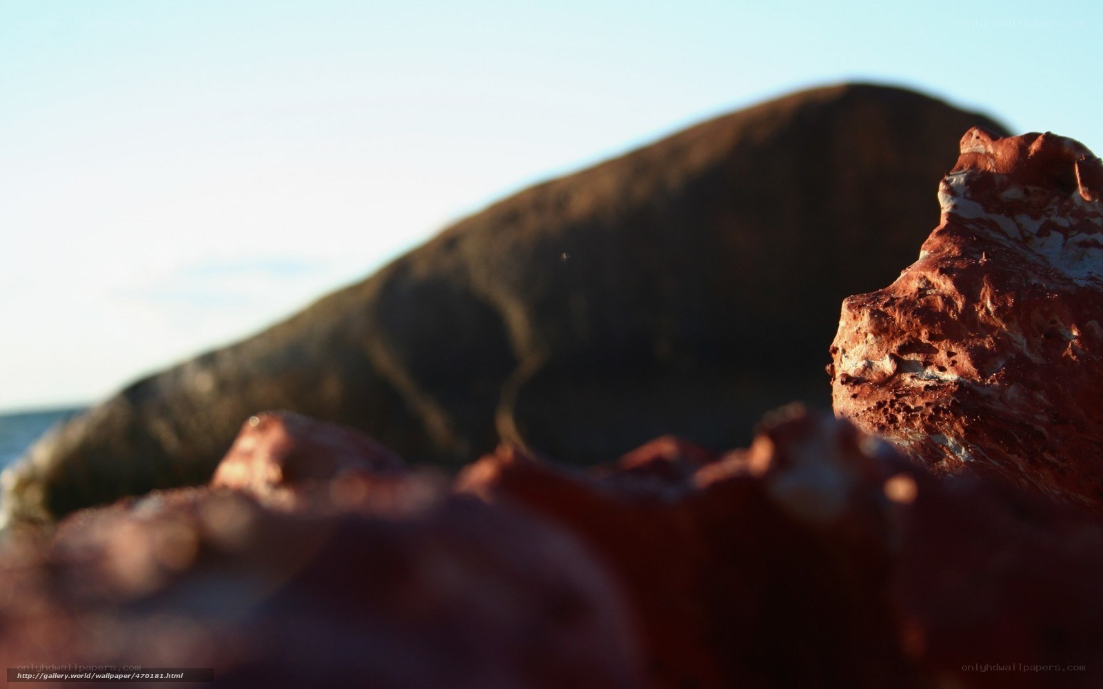 Rocks at sunset