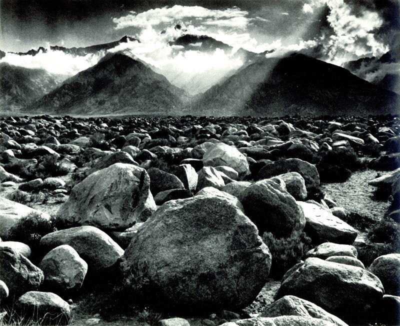 Rocks in a mountain valley