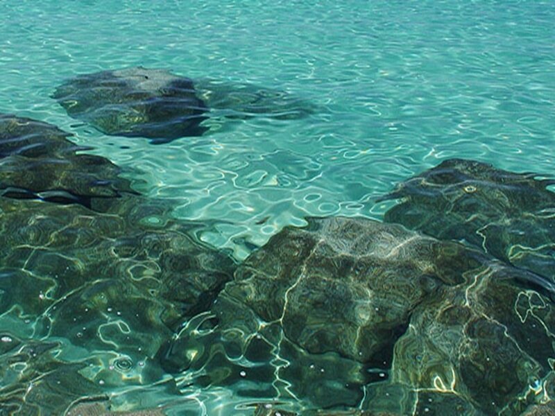 Rocks in Clear Water