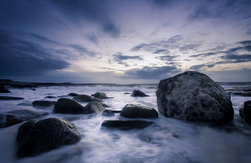 Rocks in Crashing Waves