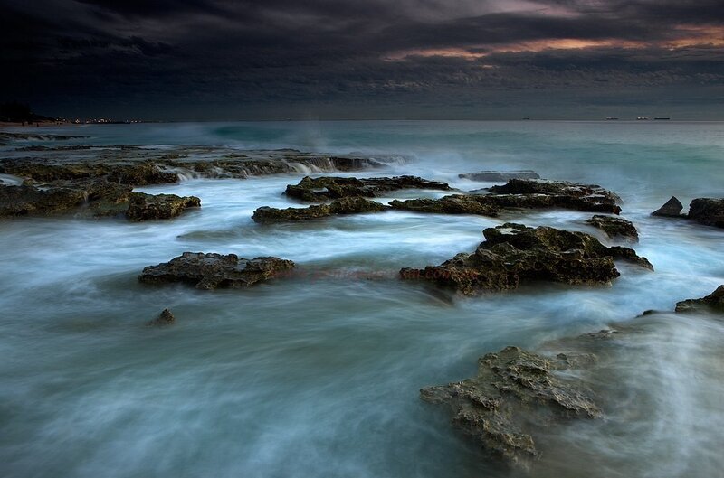 Rocks in Ocean Waves