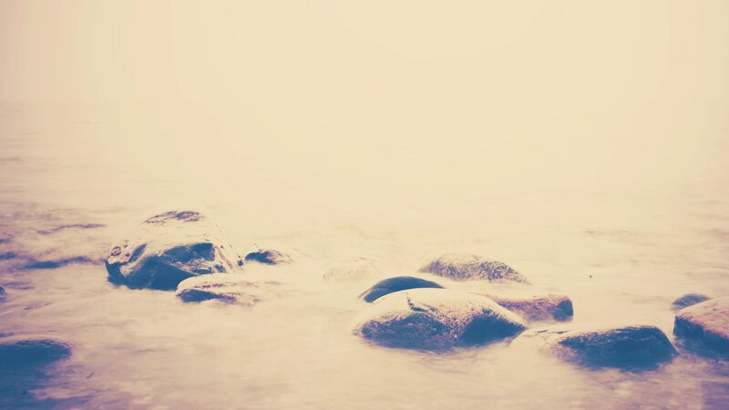 Rocks in Shallow Water — Beige