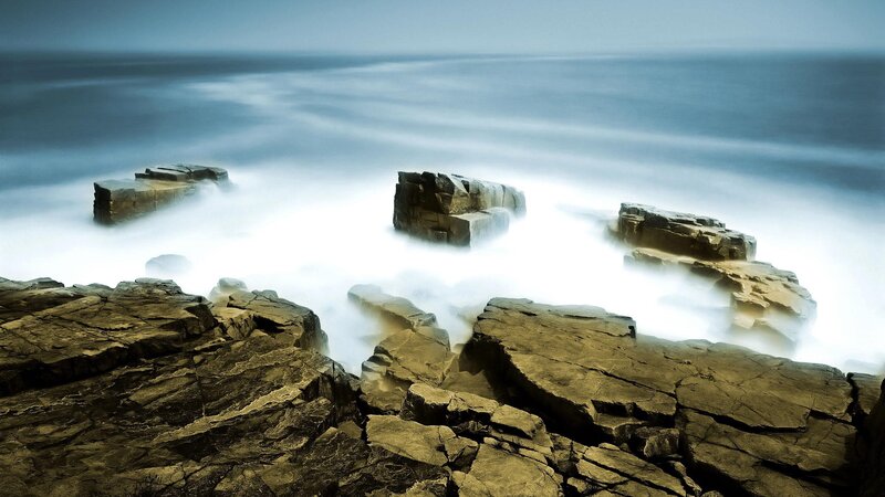 Rocks in the ocean