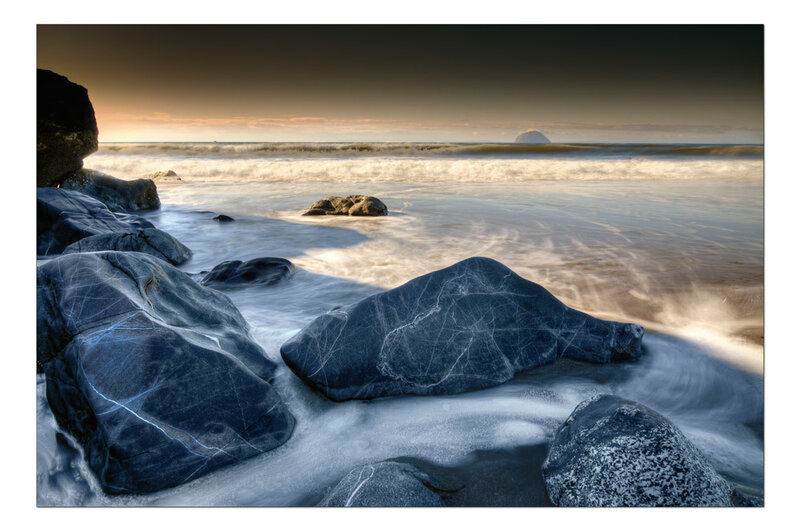 Rocks on a Beach — Blue