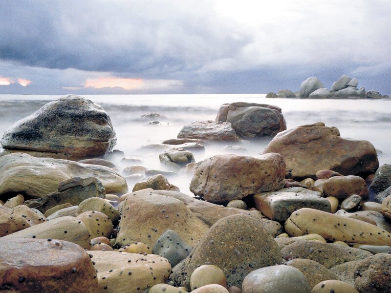 Rocks on a Beach — Gray, Dramatic