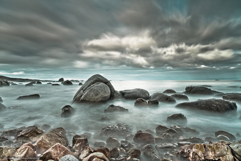 Rocks on a Beach — Gray