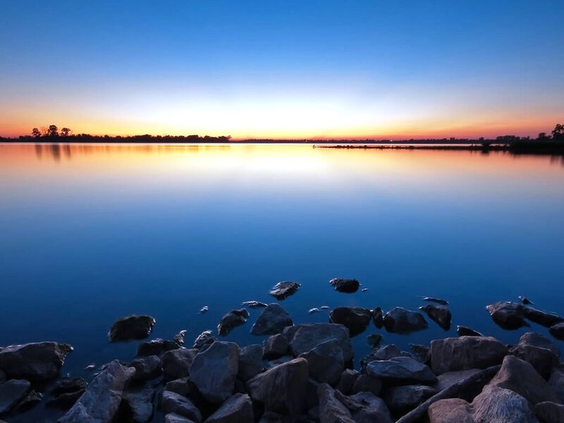 Rocks on Lake Shore — Photograph