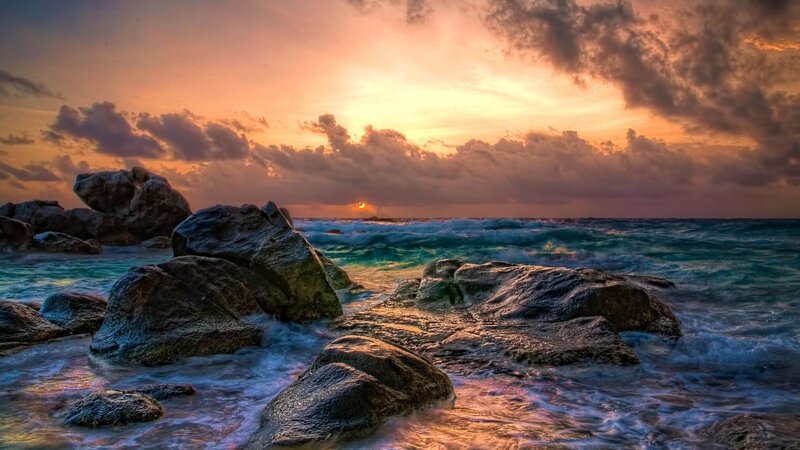 Rocks on Ocean Shore