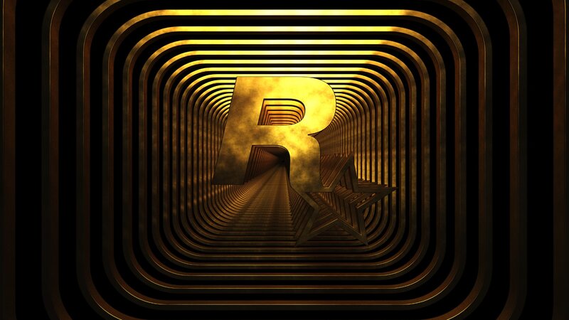Rockstar Games Logo — Gold