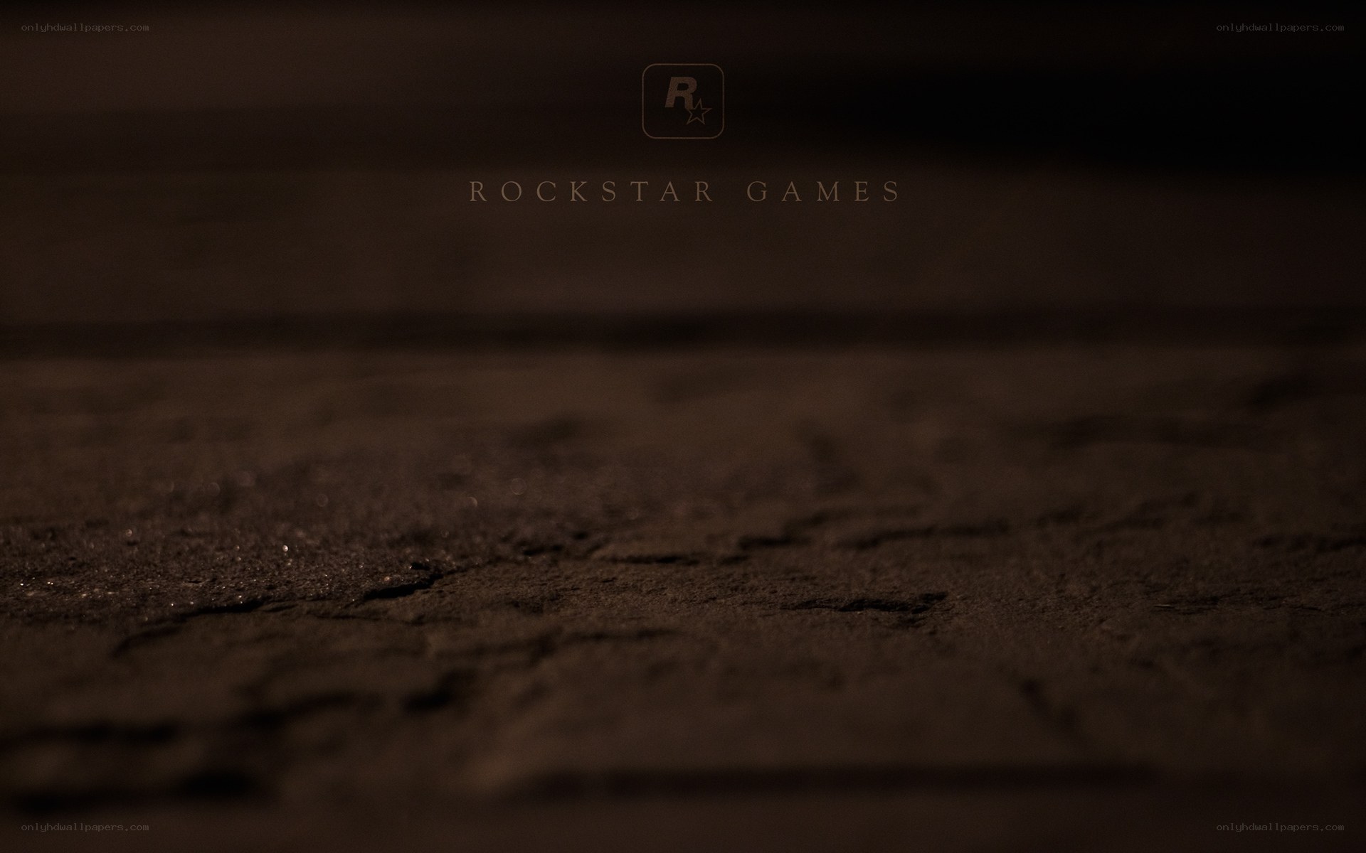 Rockstar Games logo on dark surface