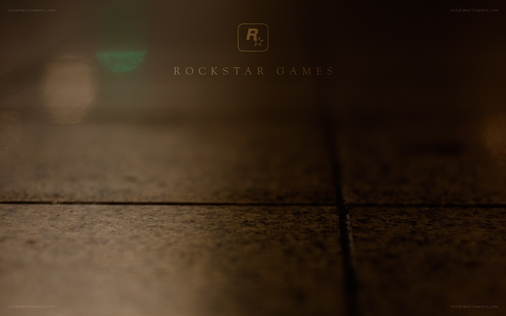 Rockstar Games logo on floor