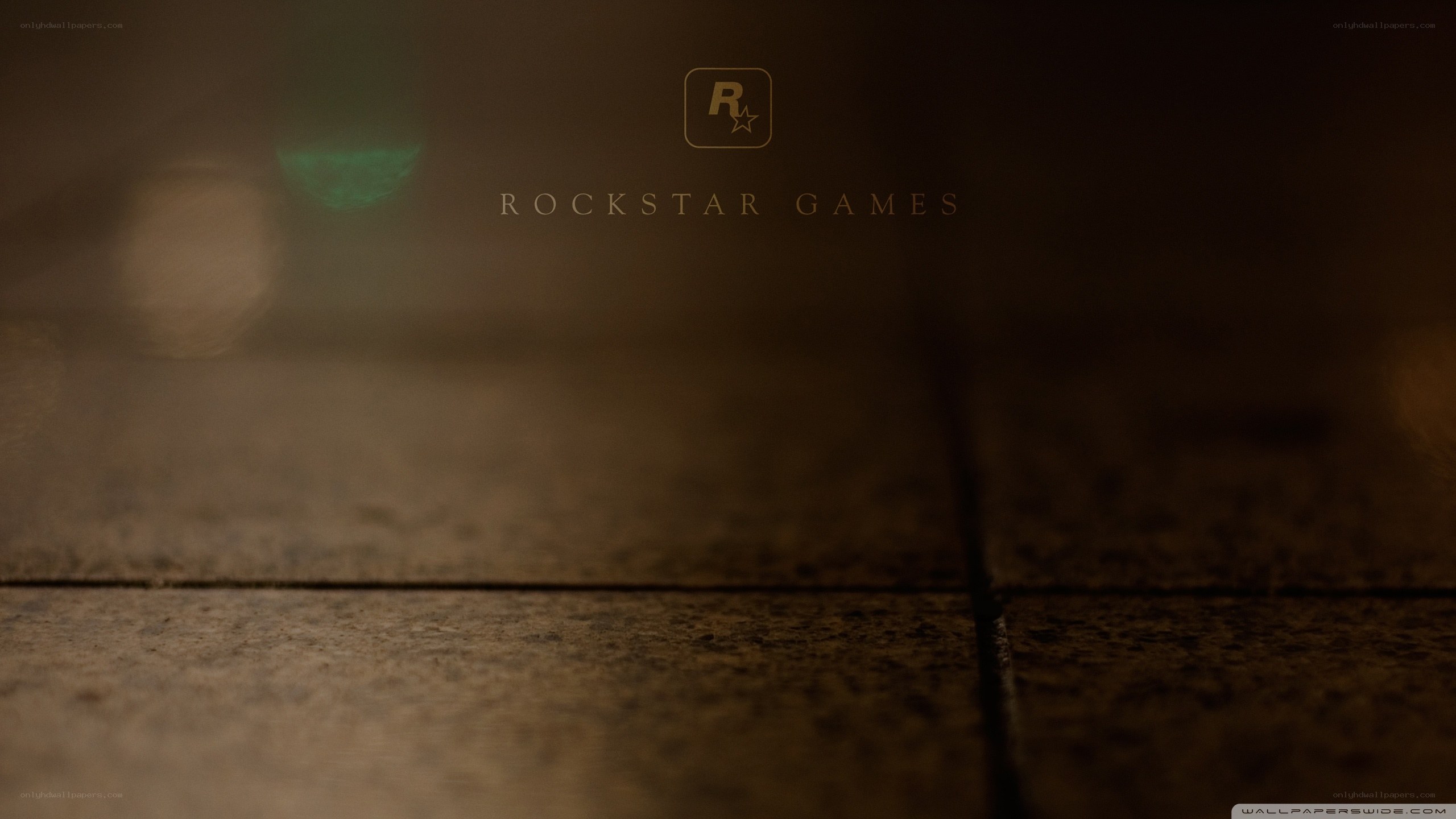 Rockstar Games logo on floor