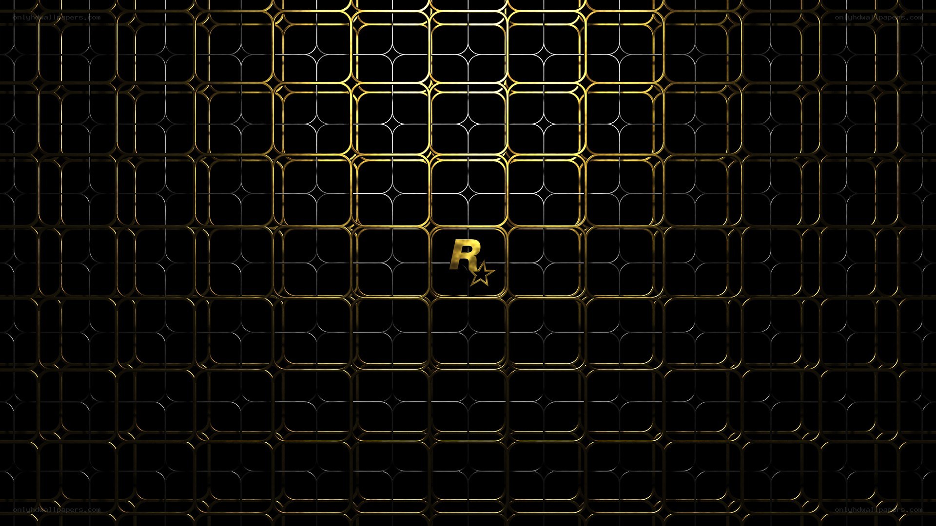 Rockstar Games logo on grid