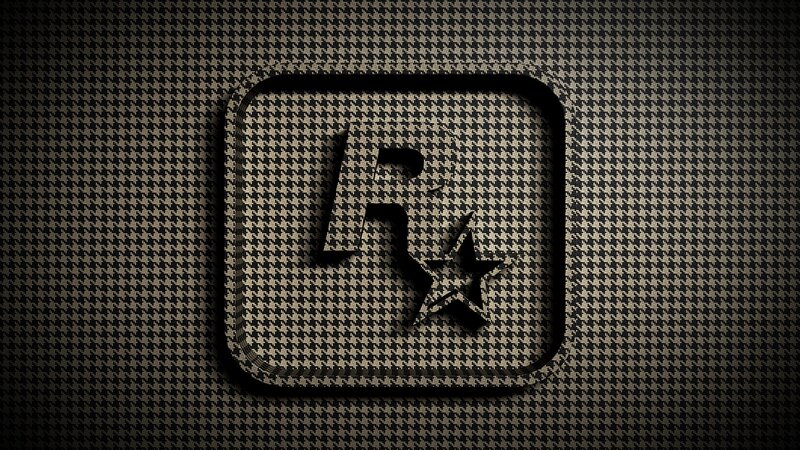 Rockstar Games logo on houndstooth