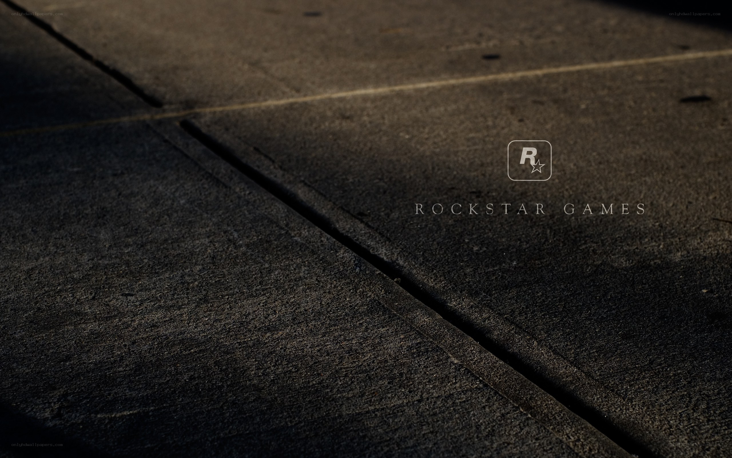 Rockstar Games logo on pavement