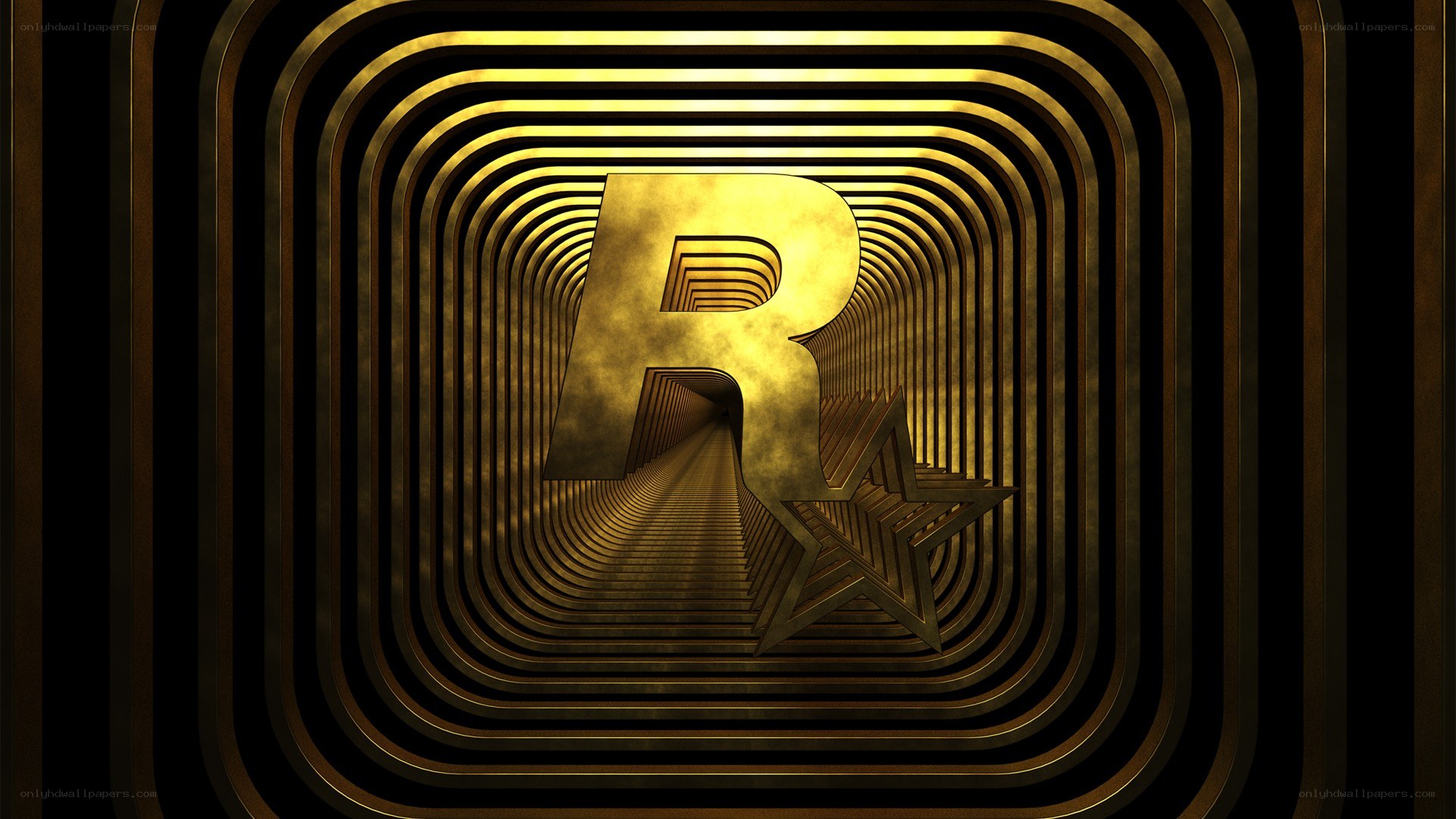 Rockstar Games logo tunnel