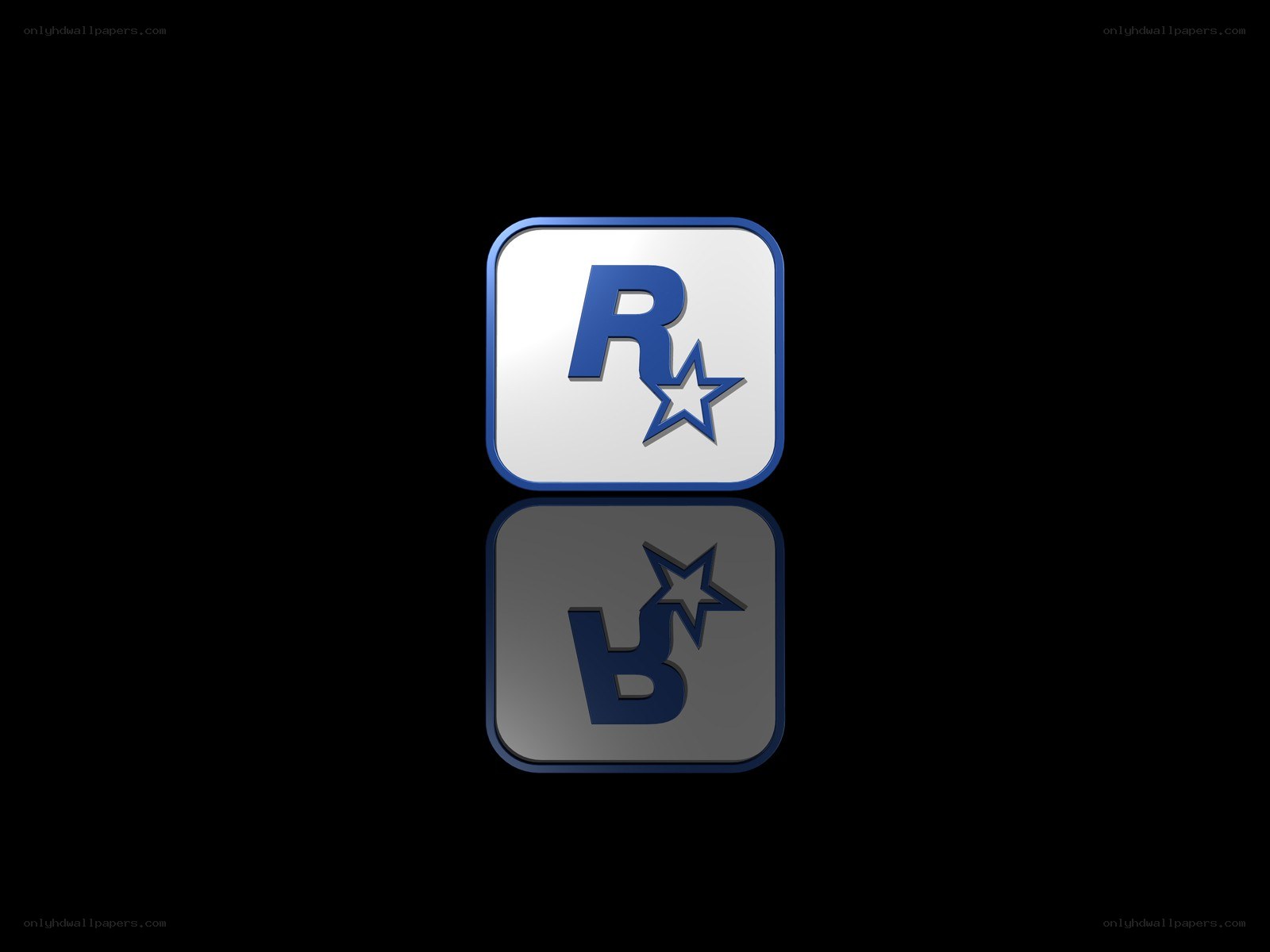 Rockstar Games logo with reflection