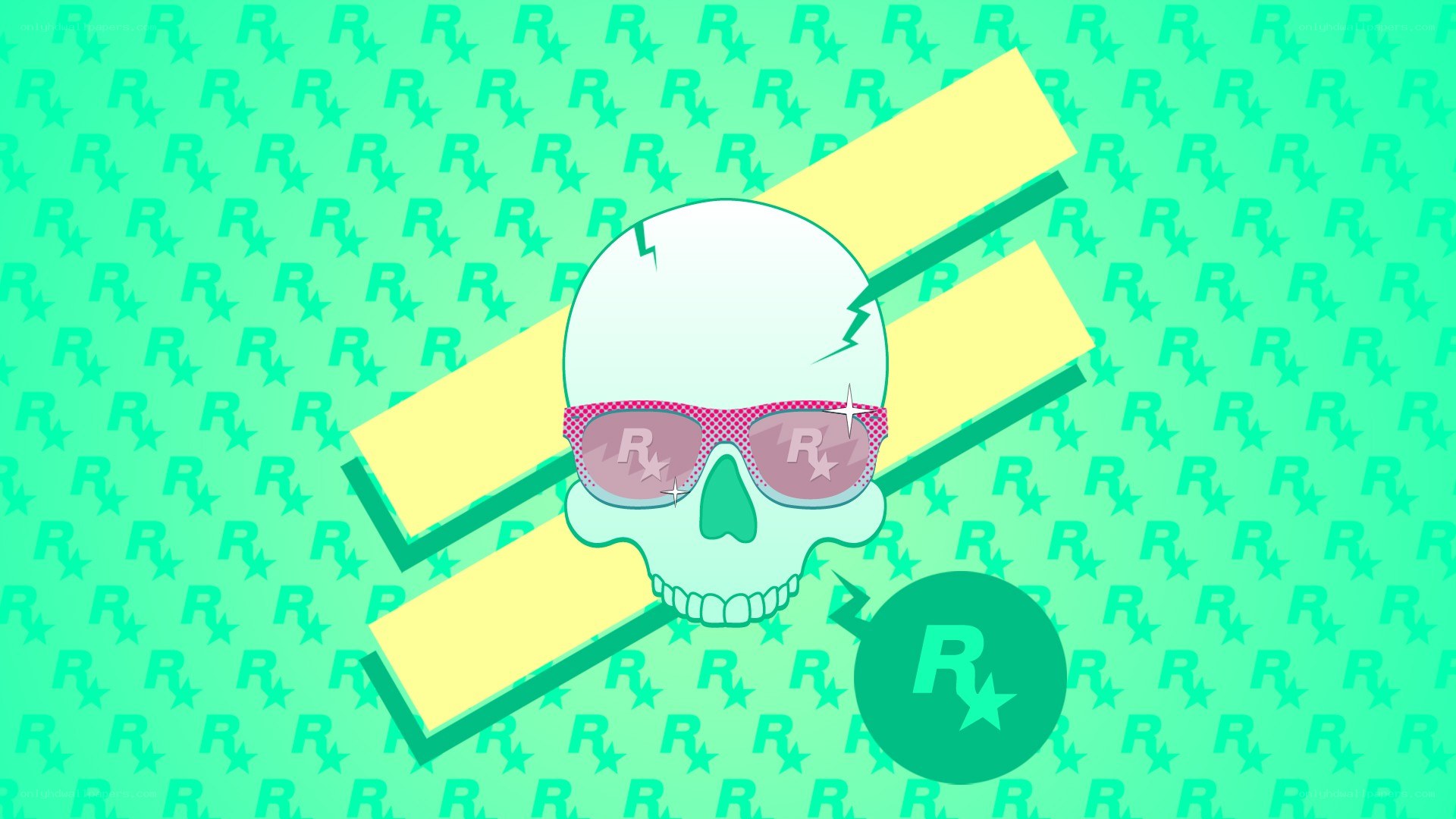 Rockstar Games logo with skull