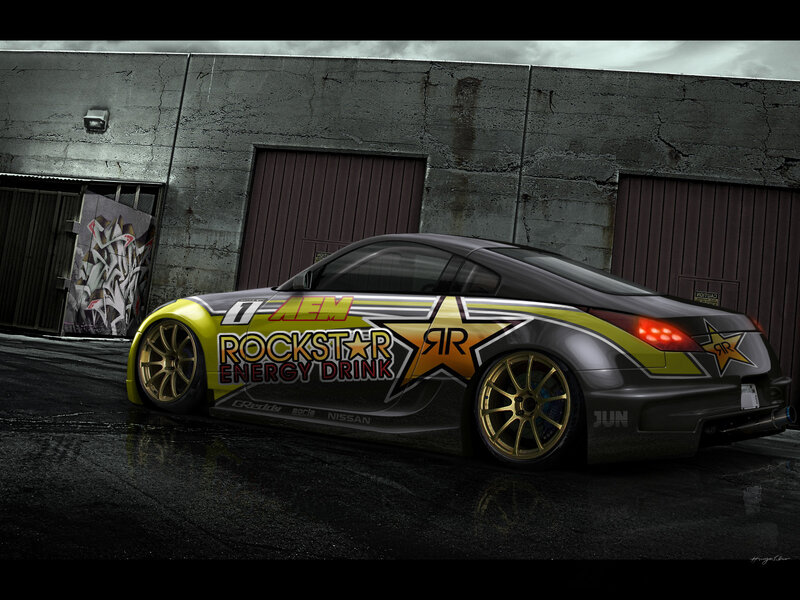 Rockstar Nissan race car