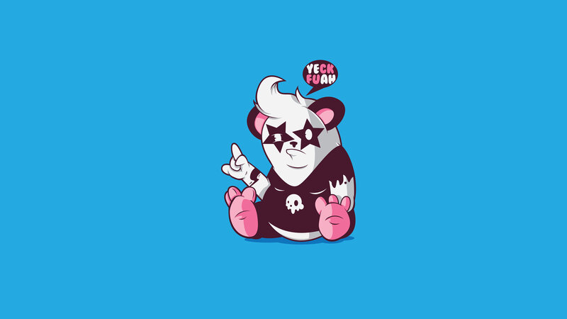 rockstar panda character