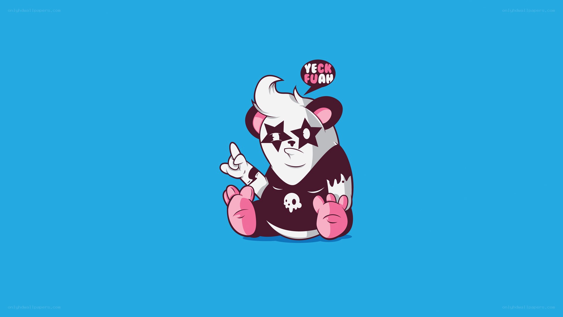 rockstar panda character
