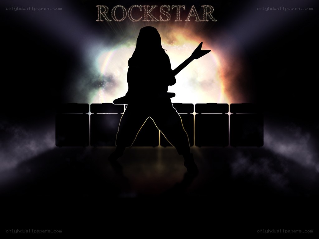 rockstar silhouette on stage