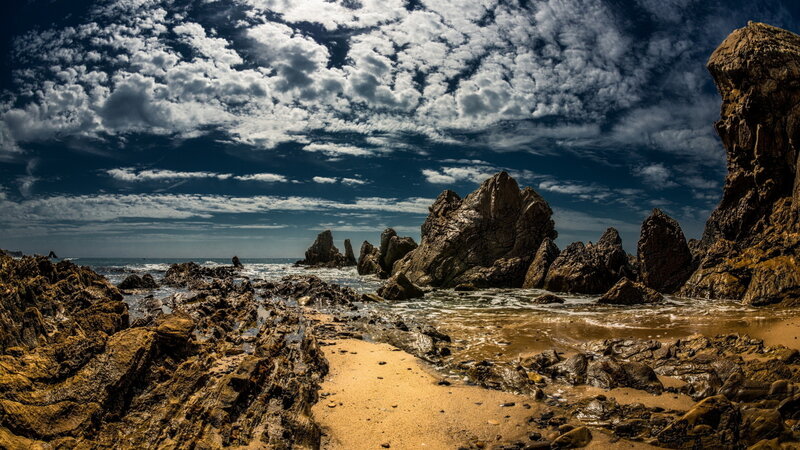 Rocky Beach at Coast