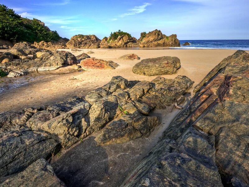 Rocky Beach at Coastline