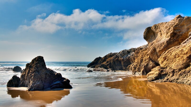 Rocky Beach at Ocean — Serene